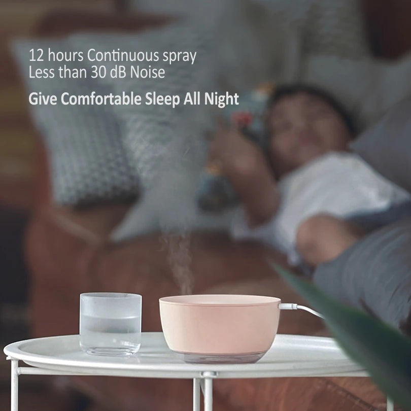 500Ml USB Mini Air Humidifier with Aroma Diffuser